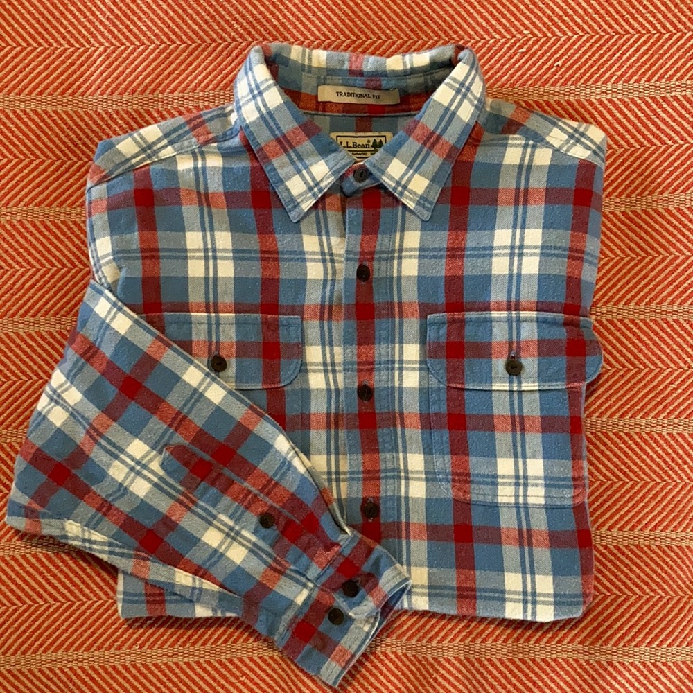 L.L. Bean Plaid flannel